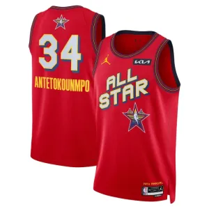 Jordan Giannis Antetokounmpo Trikot All Star 2025 Swingman Rot Für Herren