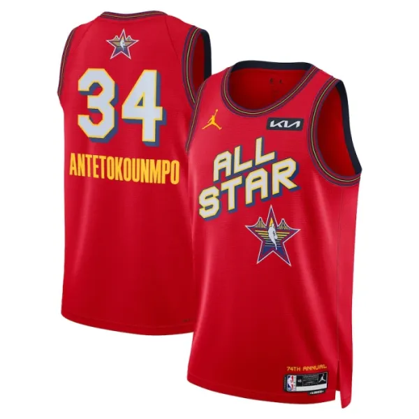 Jordan Giannis Antetokounmpo Trikot All Star 2025 Swingman Rot Für Herren Jordan Giannis Antetokounmpo Trikot All Star 2025 Swingman Rot Für Herren
