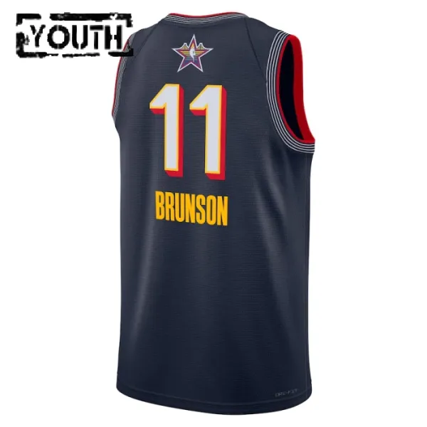 Jordan Jalen Brunson Trikot All Star 2025 Swingman Navy Für Kinder