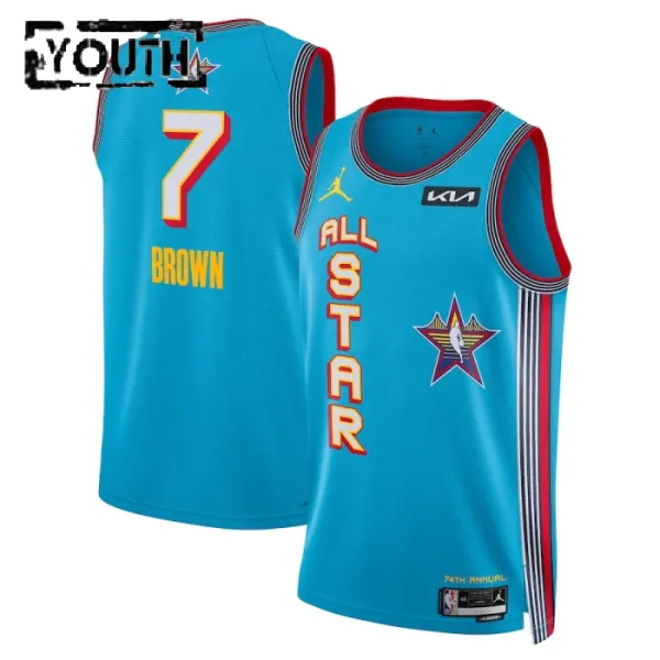 Jordan Jaylen Brown Trikot All Star 2025 Swingman Blau Für Kinder Jordan Jaylen Brown Trikot All Star 2025 Swingman Blau Für Kinder