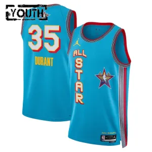 Jordan Kevin Durant Trikot All Star 2025 Swingman Blau Für Kinder
