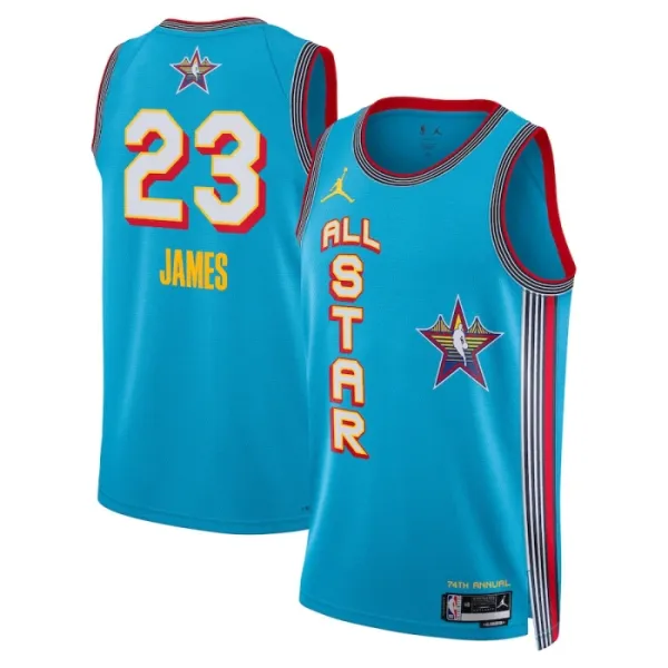 Jordan Lebron James Trikot All Star 2025 Swingman Blau Für Herren