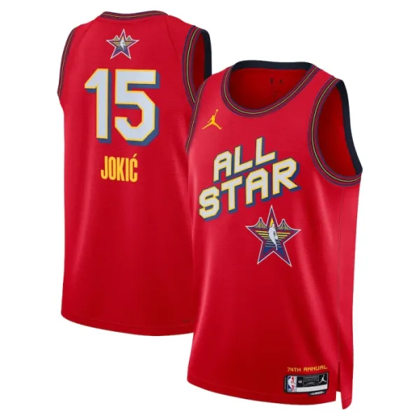 Jordan Nikola Jokic Trikot All Star 2025 Swingman Rot Für Herren Jordan Nikola Jokic Trikot All Star 2025 Swingman Rot Für Herren
