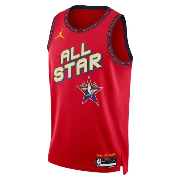 Jordan Nikola Jokic Trikot All Star 2025 Swingman Rot Für Herren