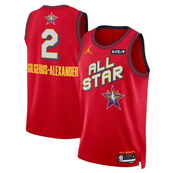 Jordan Shai Gilgeous Alexander Trikot All Star 2025 Swingman Rot Für Herren