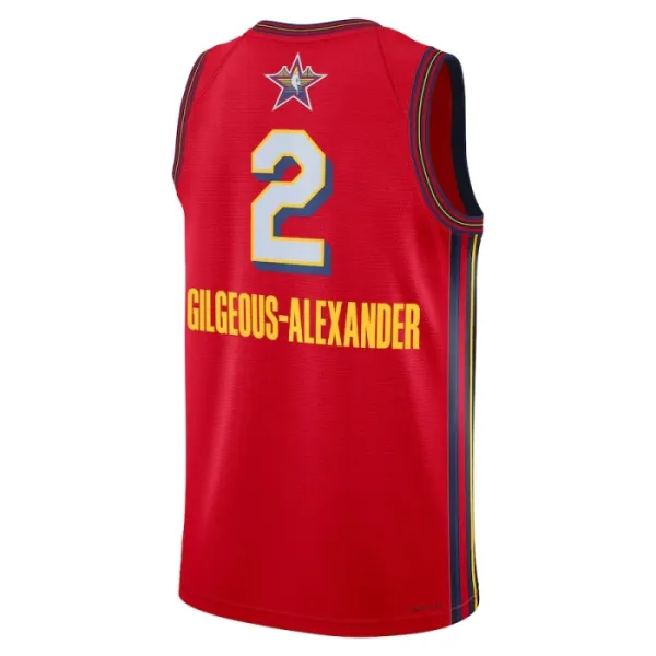 Jordan Shai Gilgeous Alexander Trikot All Star 2025 Swingman Rot Für Herren