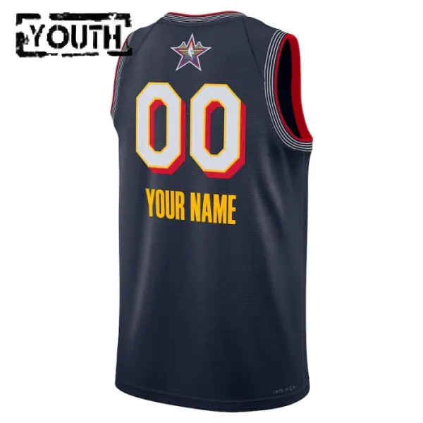 Jordan Trikot Personalisiert All Star 2025 Swingman Navy Für Kinder