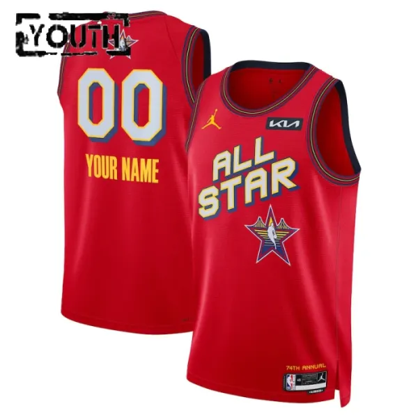 Jordan Trikot Personalisiert All Star 2025 Swingman Rot Für Kinder Jordan Trikot Personalisiert All Star 2025 Swingman Rot Für Kinder