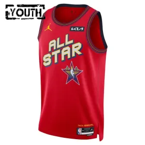 Jordan Trikot Personalisiert All Star 2025 Swingman Rot Für Kinder