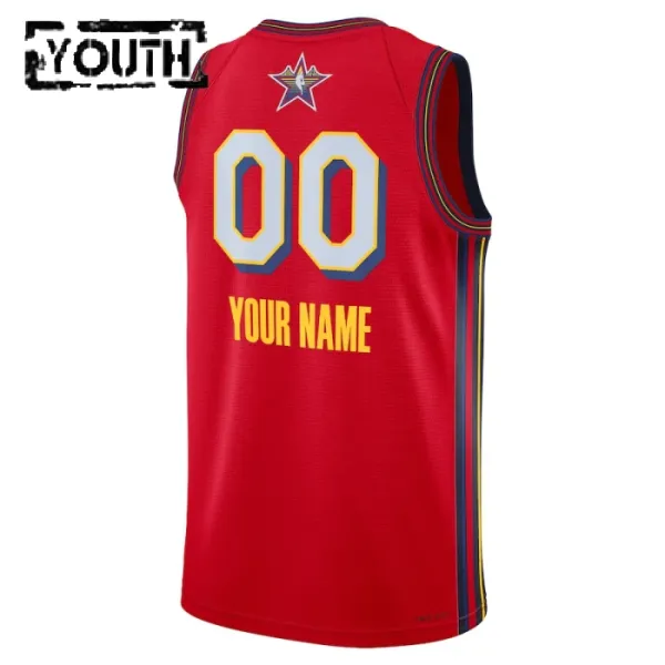 Jordan Trikot Personalisiert All Star 2025 Swingman Rot Für Kinder