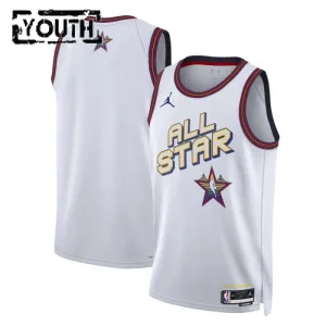 Jordan Trikot Personalisiert All Star 2025 Swingman Weiß Für Kinder