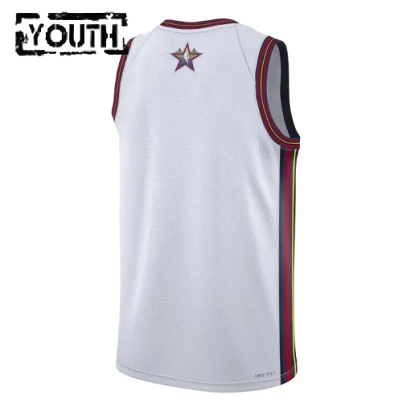 Jordan Trikot Personalisiert All Star 2025 Swingman Weiß Für Kinder