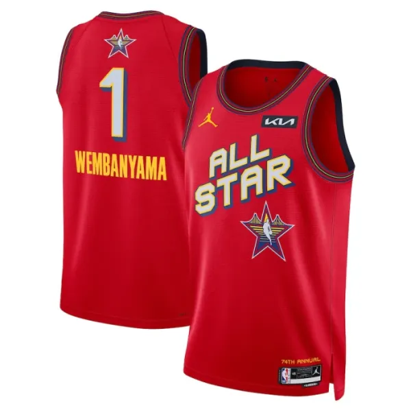 Jordan Victor Wembanyama Trikot All Star 2025 Swingman Rot Für Herren