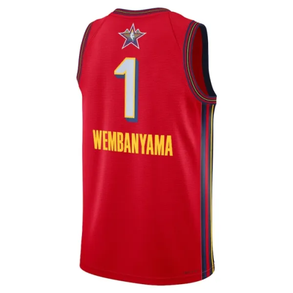 Jordan Victor Wembanyama Trikot All Star 2025 Swingman Rot Für Herren