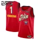 Jordan Victor Wembanyama Trikot All Star 2025 Swingman Rot Für Kinder