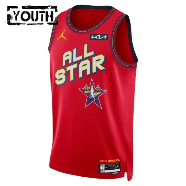 Jordan Victor Wembanyama Trikot All Star 2025 Swingman Rot Für Kinder