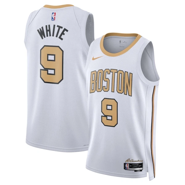 Nike Boston Celtics Derrick White Trikot City Edition 25/26 Swingman Weiß Für Herren