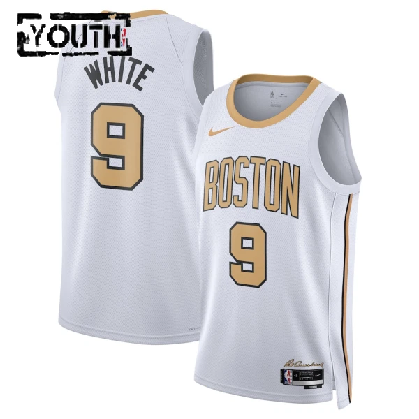 Nike Boston Celtics Derrick White Trikot City Edition 25/26 Swingman Weiß Für Kinder Nike Boston Celtics Derrick White Trikot City Edition 25/26 Swingman Weiß Für Kinder