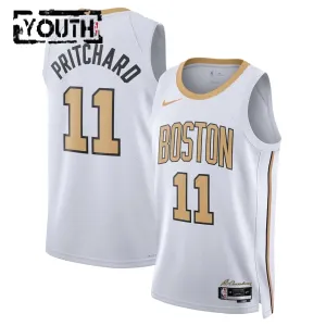 Nike Boston Celtics Payton Pritchard Trikot City Edition 25/26 Swingman Weiß Für Kinder