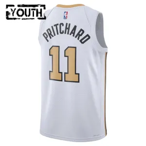 Nike Boston Celtics Payton Pritchard Trikot City Edition 25/26 Swingman Weiß Für Kinder