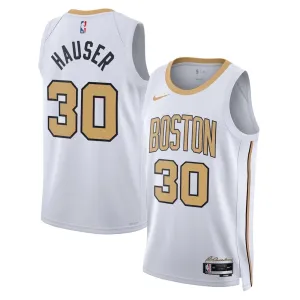 Nike Boston Celtics Sam Hauser Trikot City Edition 25/26 Swingman Weiß Für Herren