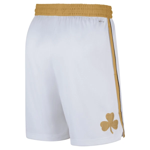 Nike Boston Celtics Shorts City Edition 25/26 Swingman Weiß Für Herren