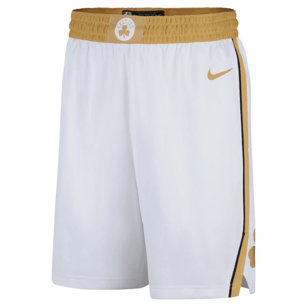 Nike Boston Celtics Shorts City Edition 25/26 Swingman Weiß Für Herren