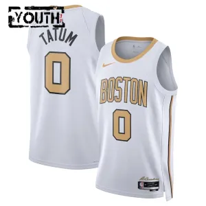 Nike Boston Celtics Tatum Trikot City Edition 25/26 Swingman Weiß Für Kinder