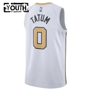 Nike Boston Celtics Tatum Trikot City Edition 25/26 Swingman Weiß Für Kinder