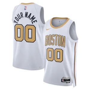 Nike Boston Celtics Trikot Personalisiert City Edition 25/26 Swingman Weiß Für Herren