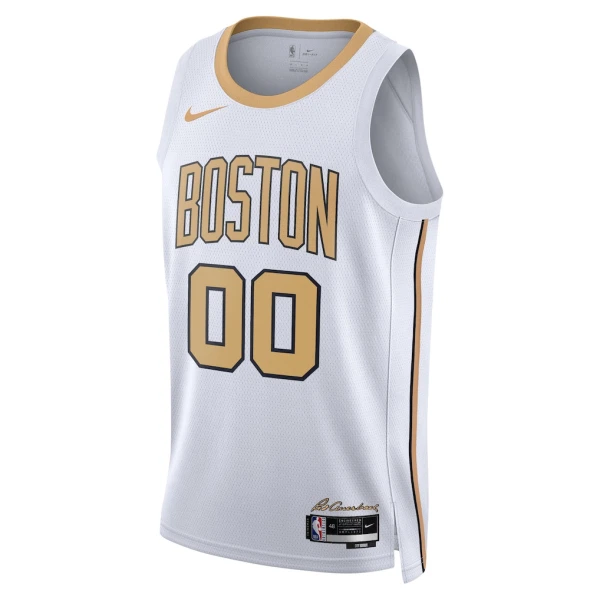 Nike Boston Celtics Trikot Personalisiert City Edition 25/26 Swingman Weiß Für Herren