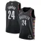 Nike Brooklyn Nets Cam Thomas Trikot City Edition 25/26 Swingman Schwarz Für Herren