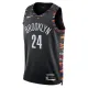 Nike Brooklyn Nets Cam Thomas Trikot City Edition 25/26 Swingman Schwarz Für Herren