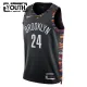 Nike Brooklyn Nets Cam Thomas Trikot City Edition 25/26 Swingman Schwarz Für Kinder