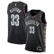 Nike Brooklyn Nets Nic Claxton Trikot City Edition 25/26 Swingman Schwarz Für Herren