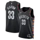 Nike Brooklyn Nets Nic Claxton Trikot City Edition 25/26 Swingman Schwarz Für Herren