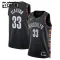 Nike Brooklyn Nets Nic Claxton Trikot City Edition 25/26 Swingman Schwarz Für Kinder