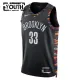Nike Brooklyn Nets Nic Claxton Trikot City Edition 25/26 Swingman Schwarz Für Kinder