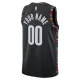 Nike Brooklyn Nets Trikot Personalisiert City Edition 25/26 Swingman Schwarz Für Herren