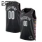 Nike Brooklyn Nets Trikot Personalisiert City Edition 25/26 Swingman Schwarz Für Kinder