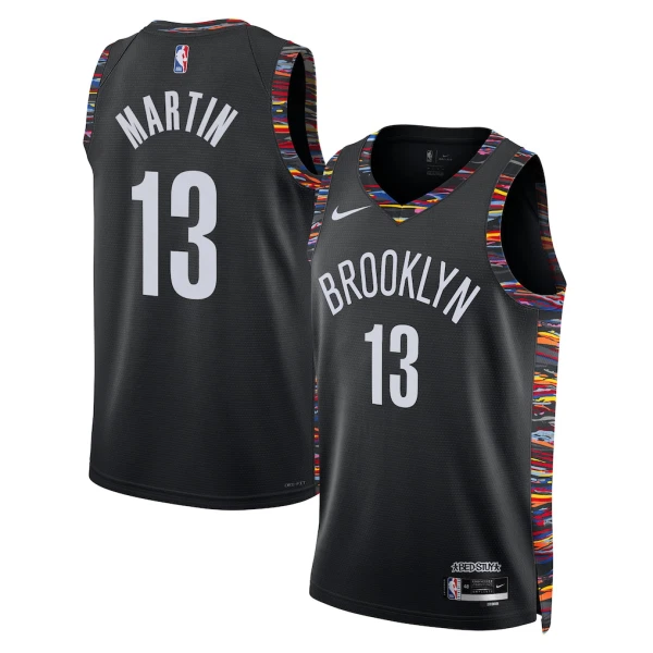 Nike Brooklyn Nets Tyrese Martin Trikot City Edition 25/26 Swingman Schwarz Für Herren
