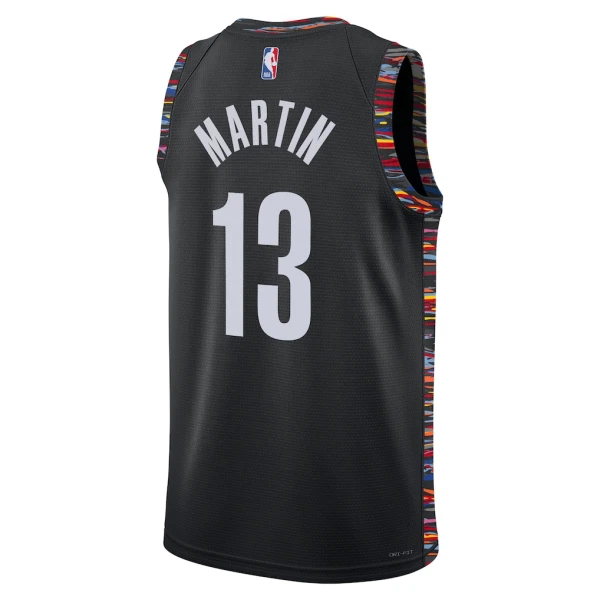 Nike Brooklyn Nets Tyrese Martin Trikot City Edition 25/26 Swingman Schwarz Für Herren