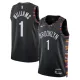 Nike Brooklyn Nets Ziaire Williams Trikot City Edition 25/26 Swingman Schwarz Für Herren