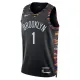 Nike Brooklyn Nets Ziaire Williams Trikot City Edition 25/26 Swingman Schwarz Für Herren