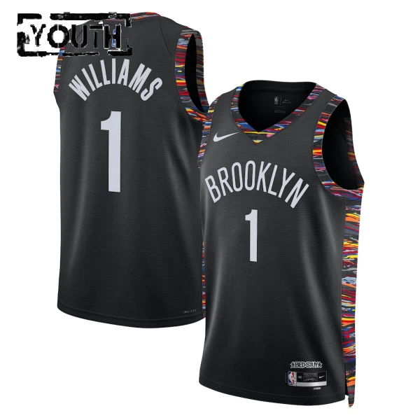 Nike Brooklyn Nets Ziaire Williams Trikot City Edition 25/26 Swingman Schwarz Für Kinder Nike Brooklyn Nets Ziaire Williams Trikot City Edition 25/26 Swingman Schwarz Für Kinder