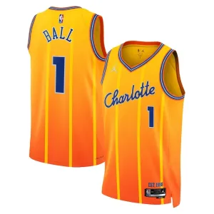 Jordan Charlotte Hornets Lamelo Ball Trikot City Edition 25/26 Swingman Gold Für Herren
