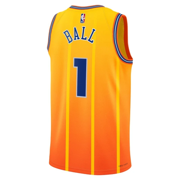 Jordan Charlotte Hornets Lamelo Ball Trikot City Edition 25/26 Swingman Gold Für Herren