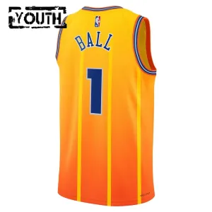 Jordan Charlotte Hornets Lamelo Ball Trikot City Edition 25/26 Swingman Gold Für Kinder