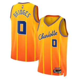 Jordan Charlotte Hornets Miles Bridges Trikot City Edition 25/26 Swingman Gold Für Herren