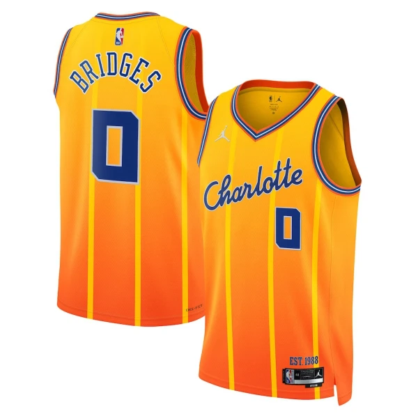 Jordan Charlotte Hornets Miles Bridges Trikot City Edition 25/26 Swingman Gold Für Herren Jordan Charlotte Hornets Miles Bridges Trikot City Edition 25/26 Swingman Gold Für Herren